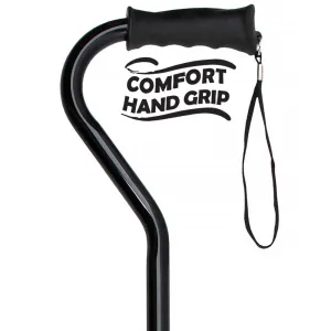 Black Aluminum Convertible Quad Base Walking Cane - Adjustable Shaft