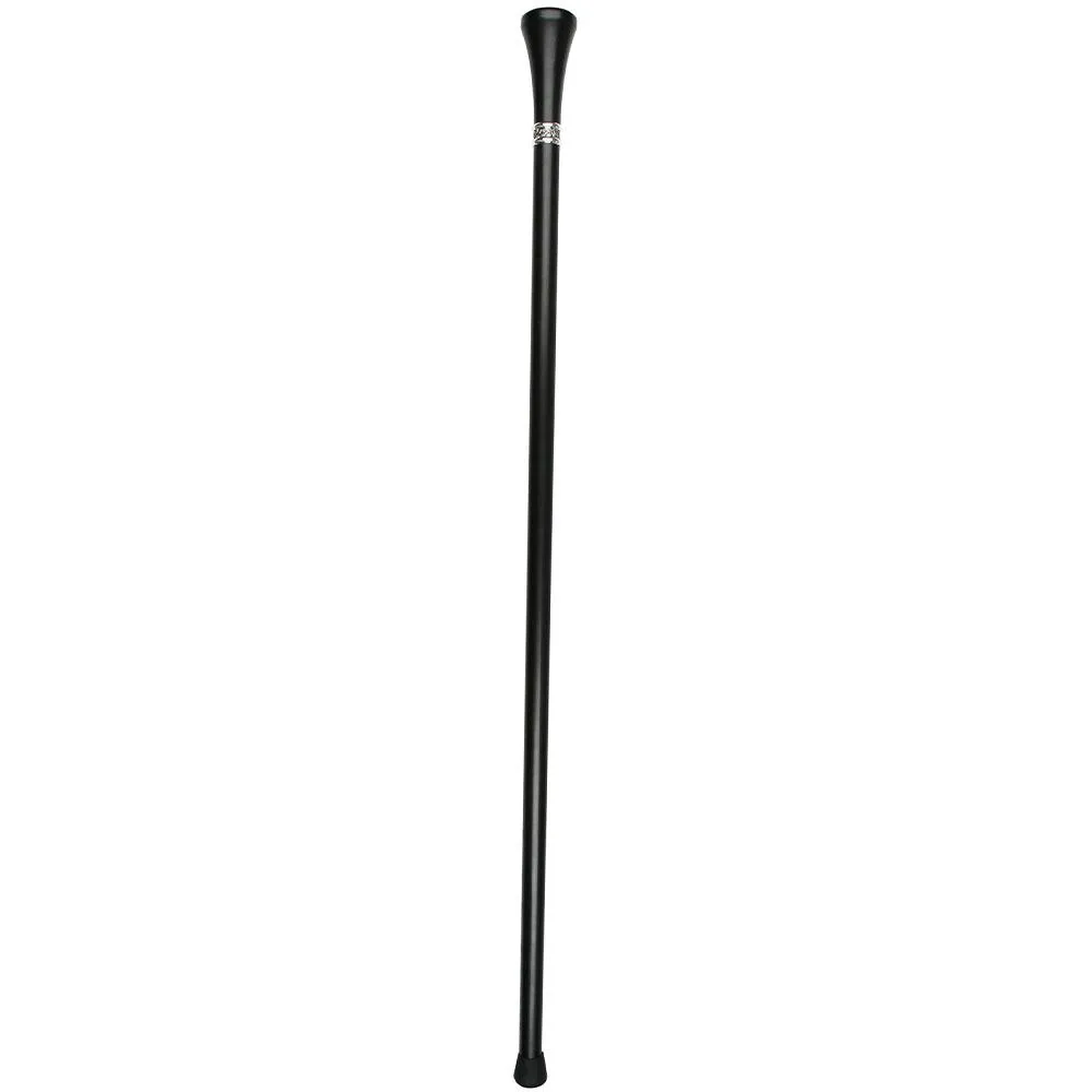 John 316 Top Walking Stick w/ Black Beechwood Shaft & Pewter Collar