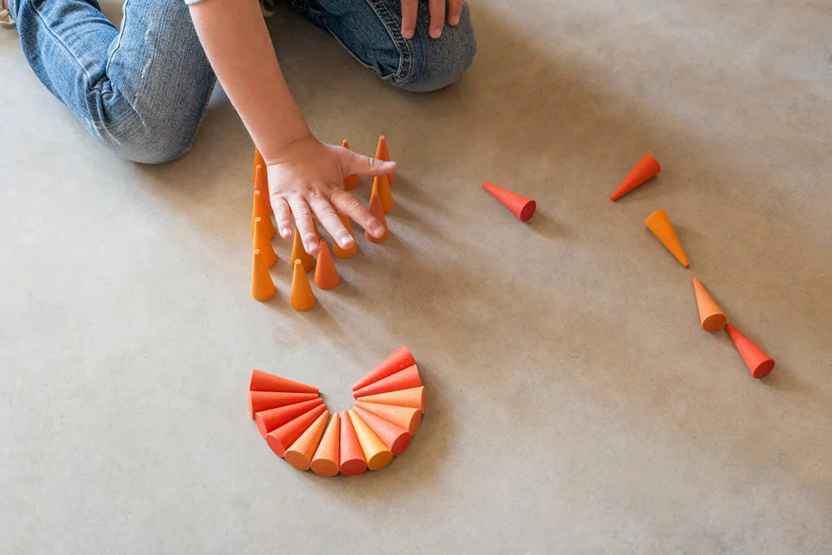 Mandala Orange Cones