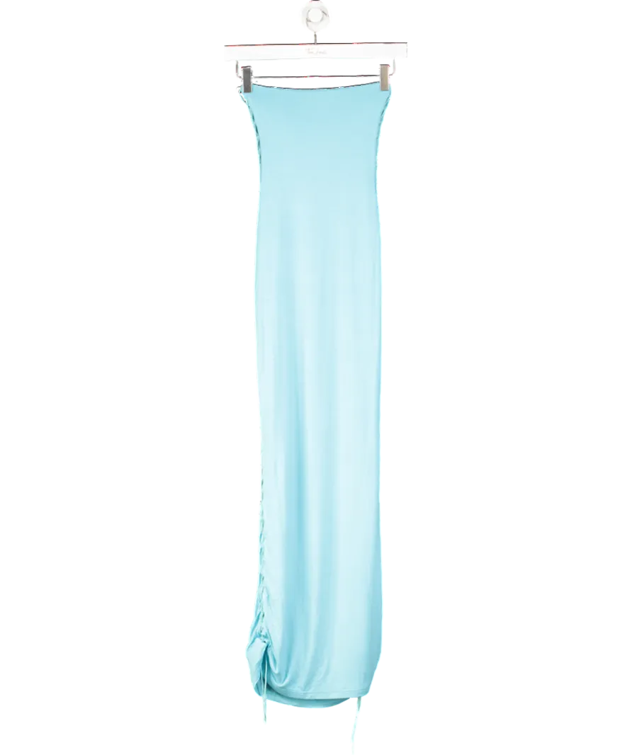 Mars the Label Blue Lace Up Maxi Dress UK 6