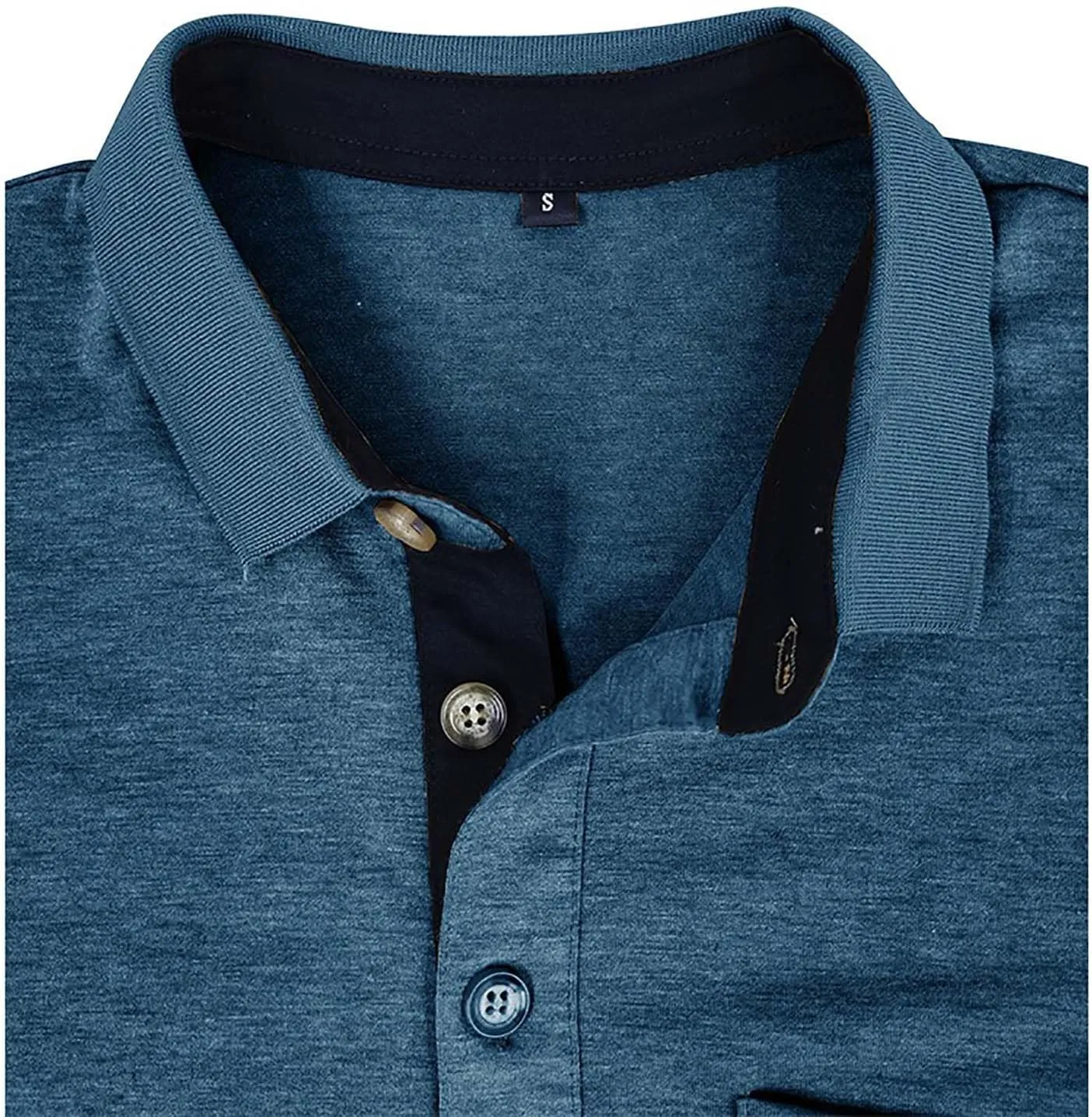 Mens Polo Shirts Short Sleeve Casual Golf T-Shirts Summer Classic Basic 3 Button Tees Trendy Tops with Pocket