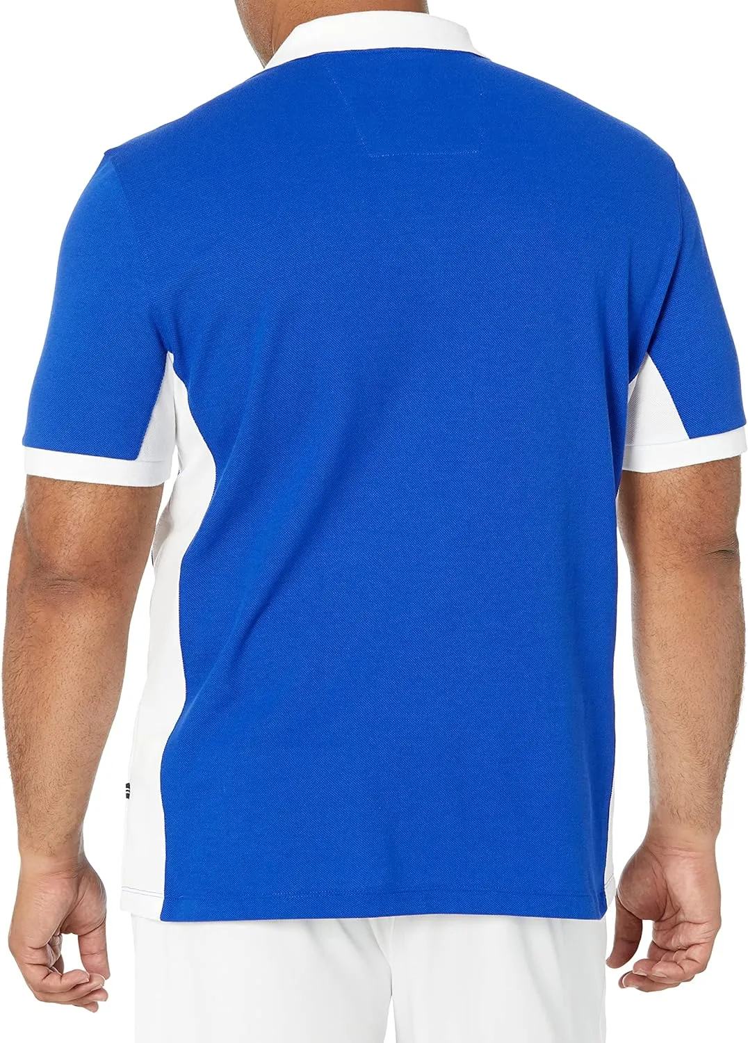 Nautica Men's Short Sleeve Color Block Performance Pique Polo Shirt