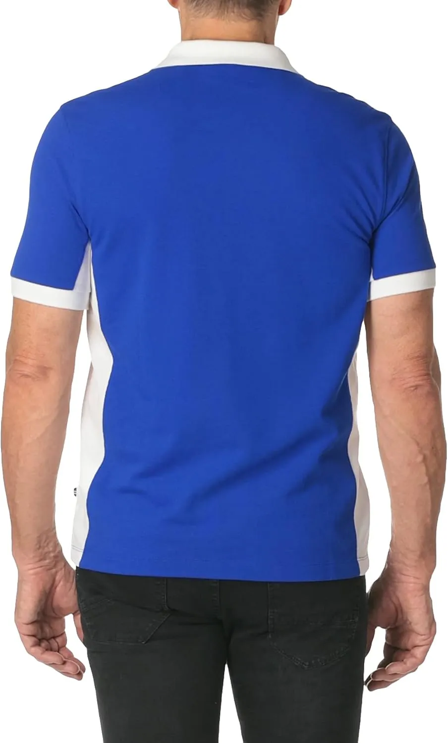 Nautica Men's Short Sleeve Color Block Performance Pique Polo Shirt
