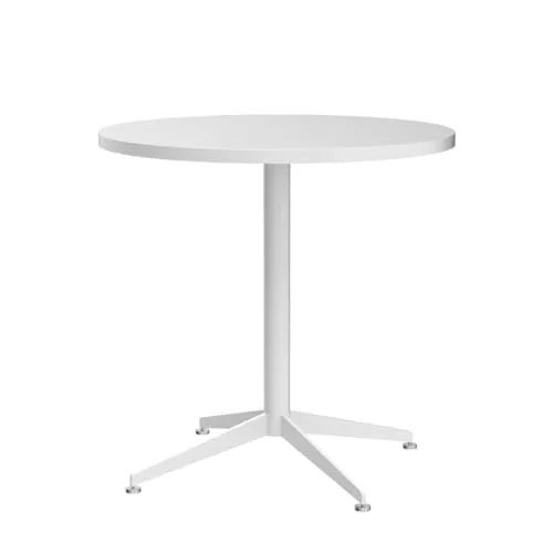 SENGLIDA White Dining Table Round Small Office Table Conference Table Coffee Meeting Table for Office Boardroom Kitchen Living Room Waterproof Desktop Easy Assembly 31.5 inch