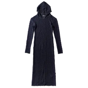 Shirring long dress
