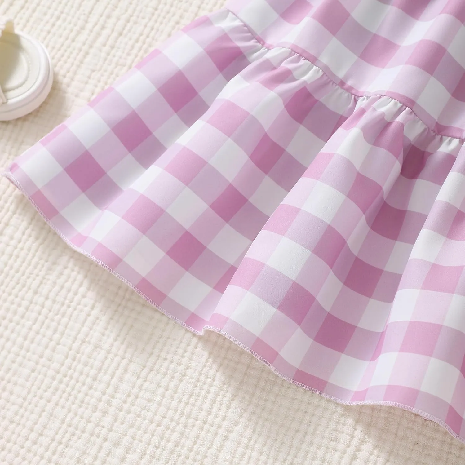Toddler Baby Girls Summer Floral Dress Kids Puff Sleeve Square Neck Smocked Flowy Sun Dresses 2-8 Years