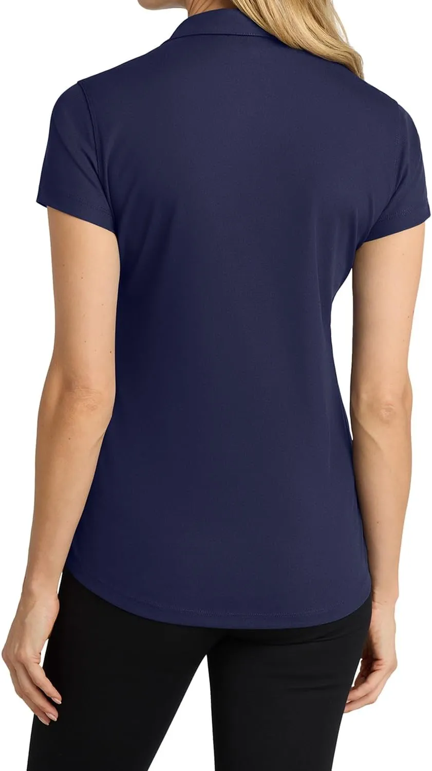 Womens V-Neck Racer Mesh Polo Shirts Short Sleeve Moisture Wicking Tee Shirts in Size XS Till 4XL