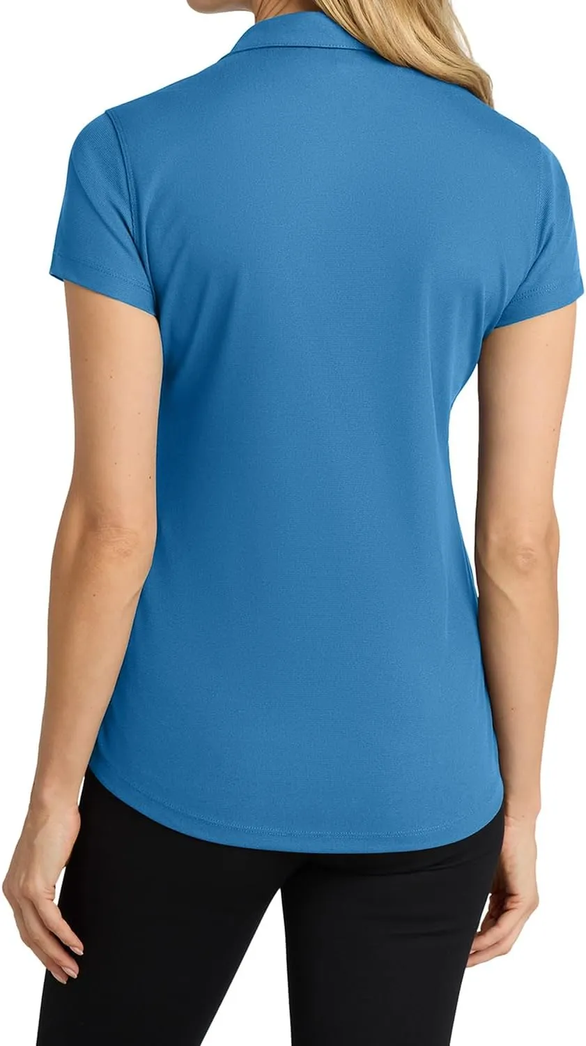 Womens V-Neck Racer Mesh Polo Shirts Short Sleeve Moisture Wicking Tee Shirts in Size XS Till 4XL